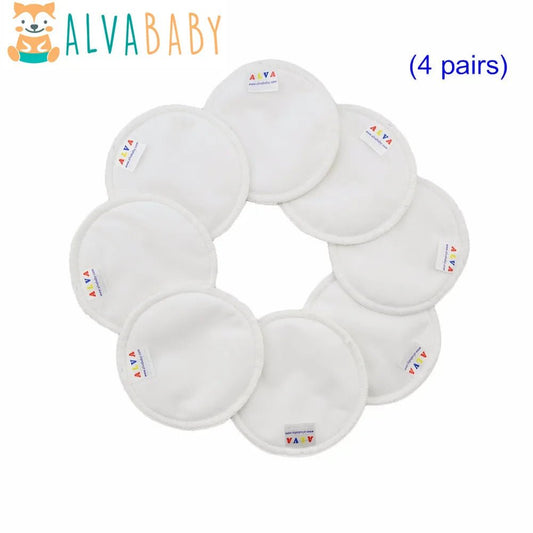 Soft Bamboo Nursing Pads Washable Breastfeeding Leak Protection - Amiba