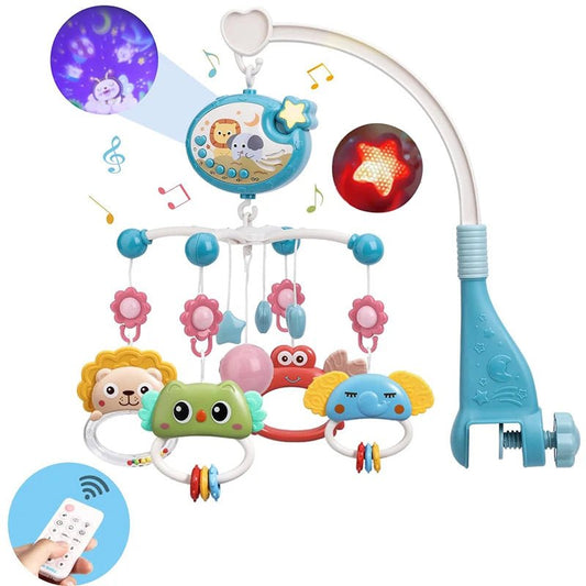 Starry Sky Baby Mobile with Music and Lights for Peaceful Sleep - Amiba