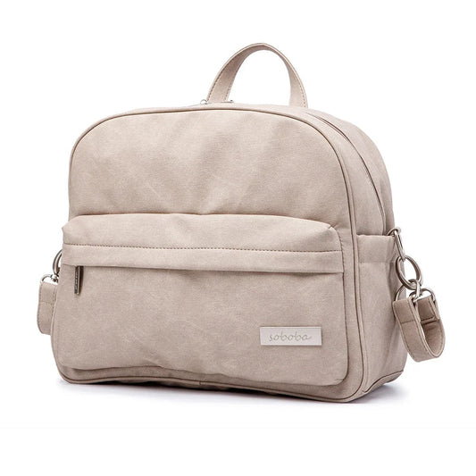 The Stylish Waterproof Mom Backpack offers durability, large capacity, and insulated pockets to keep baby essentials organized and secure.