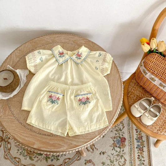 Summer Blossom Baby Set with soft breathable cotton for warm days keeps your little one cool, comfy, and stylish during summer adventures.