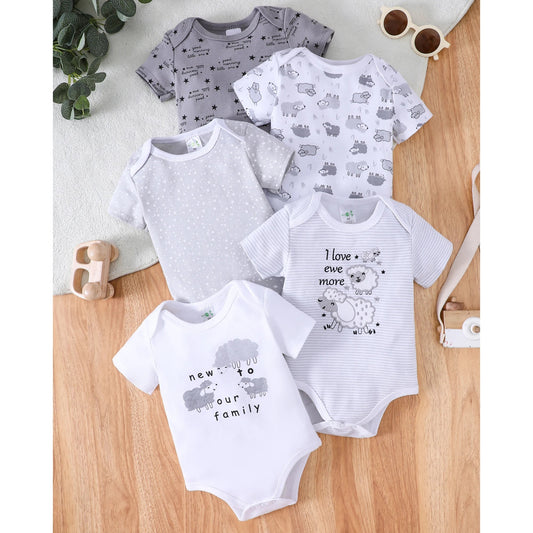 Summer Fun Baby Rompers made from soft cotton, keeping infants cool, stylish, and comfortable for warm days, outdoor play, and everyday wear.