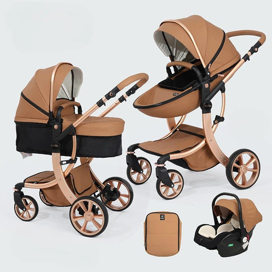 Versatile Baby Travel Stroller with lightweight foldable design and car seat compatibility offers comfort, safety, and convenience for families.