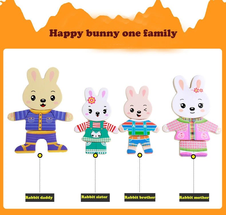 Wooden Animal Family Puzzle encourages creative play, storytelling, and learning for kids 3–6 while boosting fine motor development.