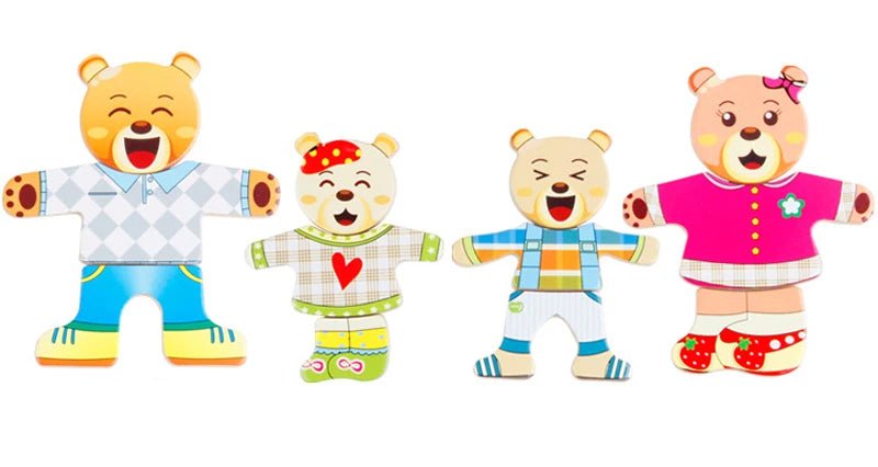 Educational Wooden Animal Dress-Up Puzzle keeps kids 3–6 engaged with role play while developing coordination and problem-solving skills.